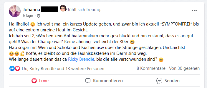 Johanna Testimonial FB